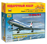 Сборная модель Звезда Пассажирский авиалайнер Ту-134 А/Б-3, 1/144, Подарочный набор