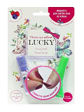 Набор 1Toy Lucky, Ягодный бальзам для губ + Зеленый лак №119
