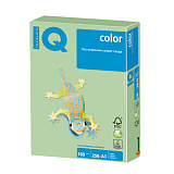 Бумага цветная IQ Сolor A3, большой формат, 297х420 мм, 160 г/м2, 250 л., пастель, зеленая
