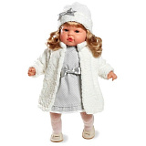Кукла Arias Elegance, 45 см, с функцией смеха, в белом платье