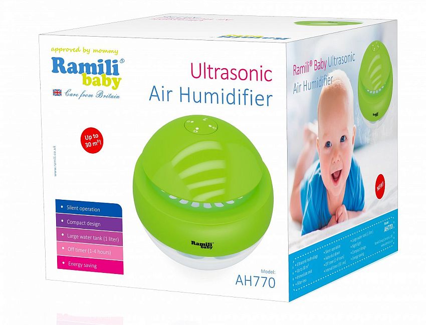 Ультразвуковой увлажнитель воздуха Ramili Baby AH770, для детской комнаты. фото N3