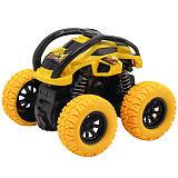 Машинка фрикционная Funky Toys Перевёртыш, 4x4, рессоры, жёлтая