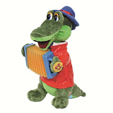 Мягкая игрушка Мульти-Пульти Крокодил Гена, с аккордеоном, 33 см, озвуч.
