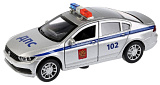 Модель машины Технопарк Volkswagen Passat Полиция, инерционная, свет, звук