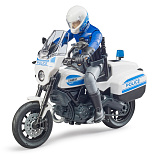 Полицейский мотоцикл Bruder Scrambler Ducati, с фигуркой