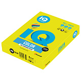 Бумага цветная IQ Сolor A4, 80 г/м2, 500 л., неон, желтая