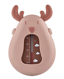 Термометр детский Roxy-Kids Deer для воды, для купания в ванночке, бежевый и коричневый
