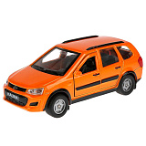 Модель машины Технопарк Lada Kalina Cross, оранжевая, инерционная