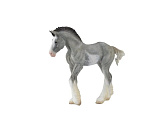 Фигурка Collecta Лошадь. Жеребёнок Клейдесдальский лошади, серый, M