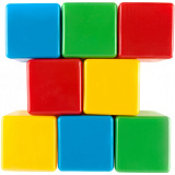 Набор Пластмастер Большие кубики, кубик 10х10 см