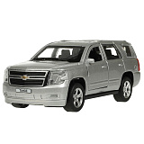 Модель машины Технопарк Chevrolet Tahoe, серебристая, инерционная