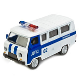 Модель машины Технопарк УАЗ 39625 Полиция, ДПС, 1/50, инерционная