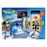 Набор Robocar Poli Подъемник с металлич. машинкой Поли и фигуркой Джин