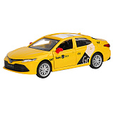 Модель автомобиля Автопанорама Toyota Camry такси Яндекс GO, желтая, инерционная, 1/43