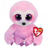 Мягкая игрушка TY Beanie Boos Дрими ленивец, розоый, 25 см,