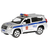 Модель машины Технопарк Toyota Land Cruiser Prado Полиция, ДПС, инерционная, свет, звук