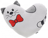 Мягкая игрушка Gulliver Подушка-валентинка, котик Тимур, 25 см
