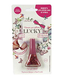 Лак 1Toy Lucky, серия Конфетти, цвет 25К, розовый с блестками