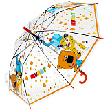 Зонт Играем Вместе Мульт, прозрачный, 50 см, со свистком