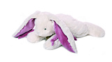 Мягкая игрушка Lapkin Кролик, 15 см, белый/фиолетовый