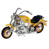 Мотоцикл Технопарк Чоппер, желтый, свет, звук