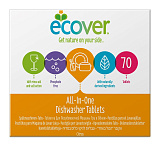 Таблетки Ecover для посудомоечной машины, 3 в 1, 1400 г