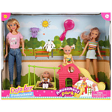Игровой набор кукол Defa Lucy Детская площадка, куклы 29 см, 21 см, 10 см