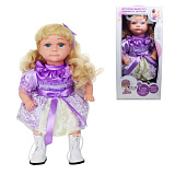 Интерактивная кукла "Алё, Лёля!" 25х14х50 см., блондинка с кудрявыми волосами, работает от батареек 3хАА 1,5В (не вкл.), кор. 22х12,5х45 см.