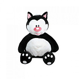 Мягкая игрушка Gulliver Кот Котя, черный, сидячий, 21 см
