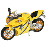Мотоцикл Технопарк Супербайк желтый, свет, звук