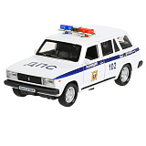 Модель машины Технопарк ВАЗ-2104 Жигули, Полиция, инерционная, свет, звук