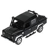 Модель машины Технопарк Land Rover Defender пикап, черная, инерционная