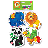 Мягкие пазлы Vladi Toys Baby puzzle Зоопарк