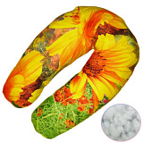 Подушка iuna Flower для беременных и кормящих, холлофайбер, 170 см
