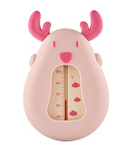 Термометр детский Roxy-Kids Deer для воды, для купания в ванночке, розовый