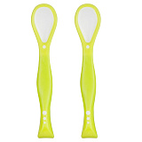 Ложечка Happy Baby Flexible Spoons для кормления, 2 шт., Lime