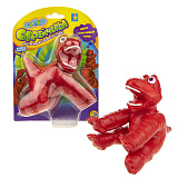 Супер Стрейчеры 1toy Стикизавр, тянущаяся игрушка, 11 см, красный