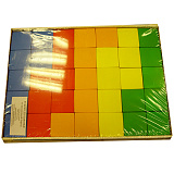 Кубики Росэко цветные, 35 деталей