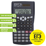 Калькулятор инженерный двухстрочный Staff STF-810, 161х85 мм, 240 функций, 10+2 разрядов, двойное питание