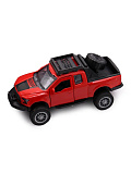 Машинка Funky Toys Die-cast. Форд, инерционная, открывающиеся двери, красная, 1:32