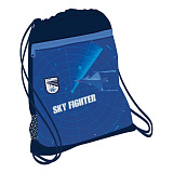 Мешок-рюкзак для обуви Belmil Sky Fighter, с вент. сеткой и объем. карм. на молн., 35х43 см