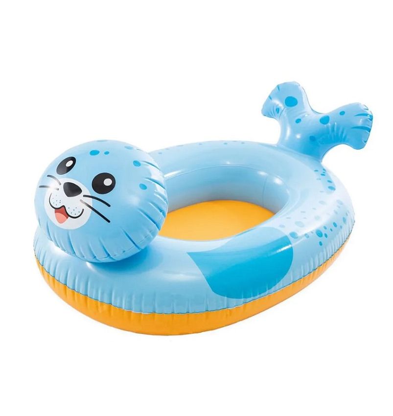 Надувная детская лодочка Intex Cruiser Тюлень, 3-6 лет - фото