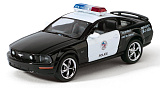Модель машины Kinsmart Ford Mustang GT 2006 года, Полиция, инерционная, 1/38