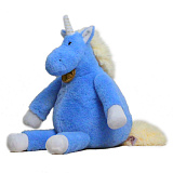 Мягкая игрушка Lapkin Единорог, 28 см, длинноногий, голубой