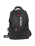 Рюкзак B-Pack S-08 универсальный, с отделением для ноутбука, влагостойкий, черный, 50х32х17 см