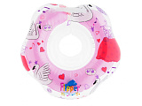 Надувной круг на шею Roxy-Kids Flipper Лебединое озеро 0+ с музыкой, розовый