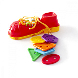 Развивающий набор Кнопа Красный ботинок, с пуговками