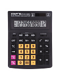 Калькулятор настольный Staff PLUS STF-333-BKRG, 200x154 мм, 12 разрядов, чёрно-оранжевый