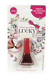 Лак 1Toy Lucky, серия Конфетти, цвет 02К, красный с блестками