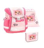 Набор Belmil Ранец Classy My Sweet Puppy Pink Set, пенал c 2 планками, сумка для обуви